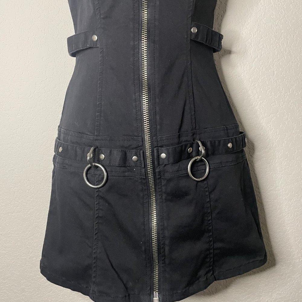 💀SOLD💀 lip service vintage 90s institutionalized bondage mini dress - Picture 3 of 5